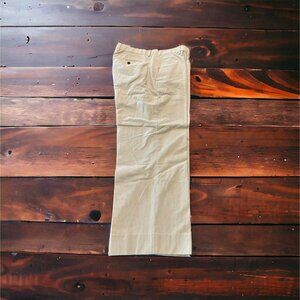 Banana Republic Pants Mens 36x27 Flat Front Tan Striped Lightweight Cotton Chino